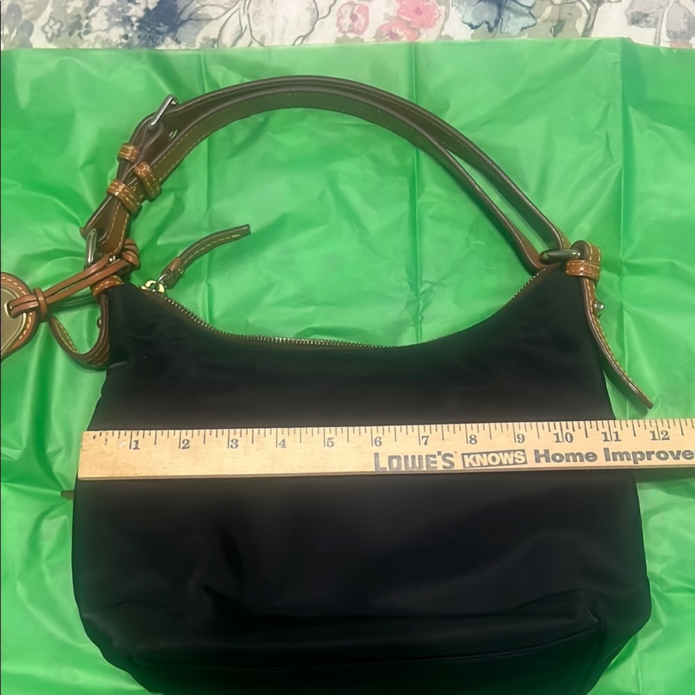 Dooney & Bourke Black and Brown Shoulder Bag - Picture 6 of 9